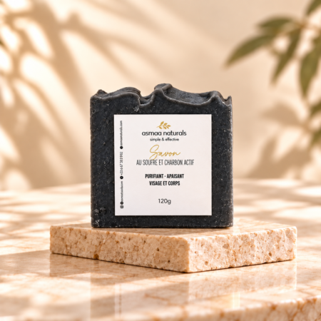 Savon au soufre et charbon actif