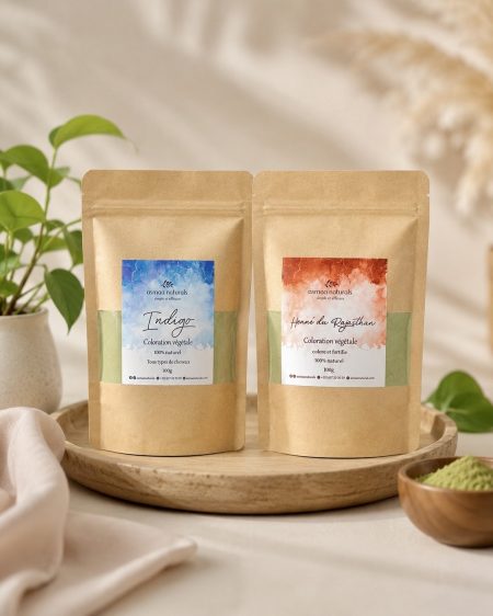 Duo Henné du Rajasthan & Indigo – Coloration végétale naturelle