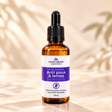 Huile traitante anti-poux et lentes Asmaa Naturals 50 ml au neem